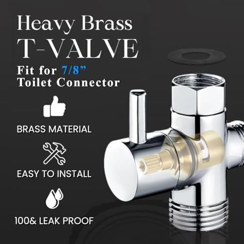 Adjustable Hand Bidet Sprayer for Toilets - Easy Install with 2 Mount Options for Muslim Shower
