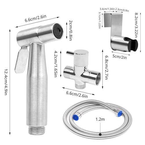 Adjustable Handheld Bidet Sprayer for Toilets - Ideal for Feminine Wash and Baby Diaper Cleaning